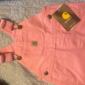 Carhartt Pink baby overalls size 12 months new with tags